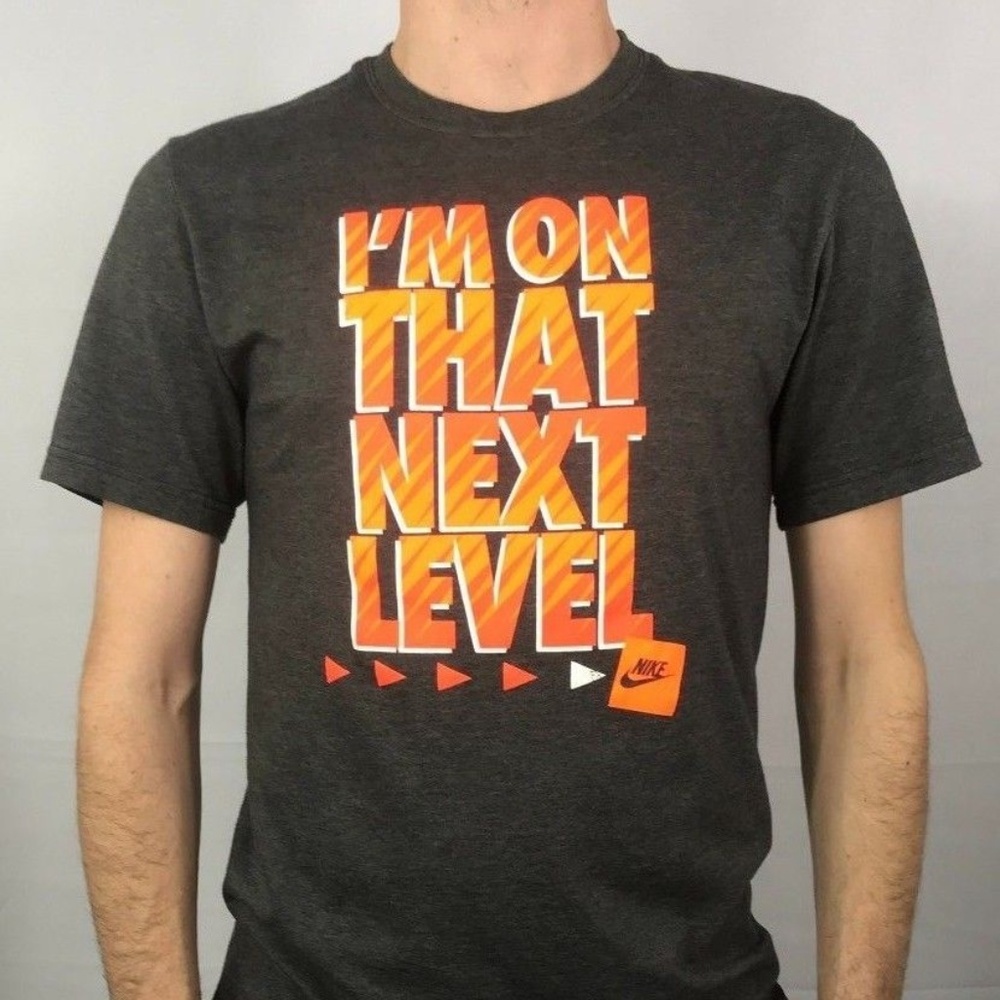 Nike T-Shirt Regular Fit Next Level Gray Size M